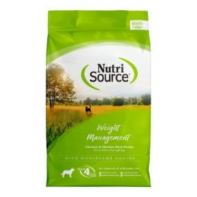 NutriSource Weight Management Dry Dog Food Chicken 4lb