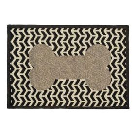 Fashion Mat Geometric Brown