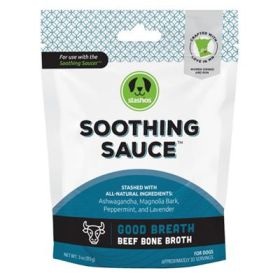 Stashios Soothing Sauce Topper with supplements for good breath