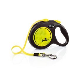Flexi Classic Retractible Reflective Neon Yellow - Large -16 ft
