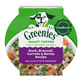 Greenies Toppers-Duck,Broccoli,Carrots&Barley,Case of 10