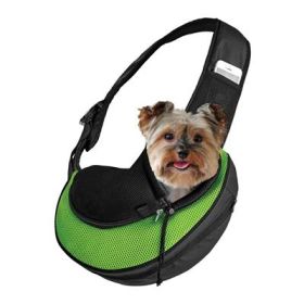 Katziela Expandable Sling Bag for Small Breed Dogs - Green