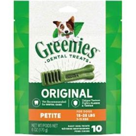 Greenies Dog Dental Treats - Petite - 6 oz - 10 ct
