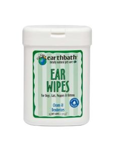 Earthbath Ear Wipes - 25 Ct