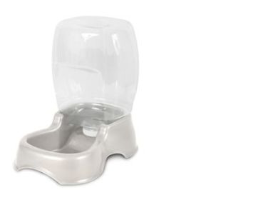 Petmate Pet Cafe Waterer Pearl Silver Color - Med