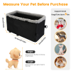 Small Dog Car Seat with Harness Center Console Pet