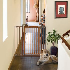 Tall OneTouch Gate II in Brown