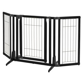 Richel Premium Plus Freestanding Pet Gate  Black