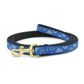 6' SMALL BREED BLUE BANDANA LEAD
