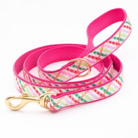 5' NARROW GINGHAM ALL THE WAY LEAD w/D-RING