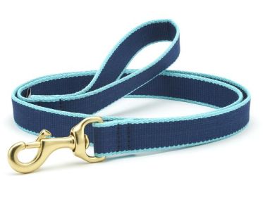 5' WIDE NAVY/AQUA COLOR MARKET LEAD w/D-RING