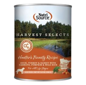 Nutrisource Dog Select Harvest Hunter’s Bounty 12.3oz. (Case of 12)