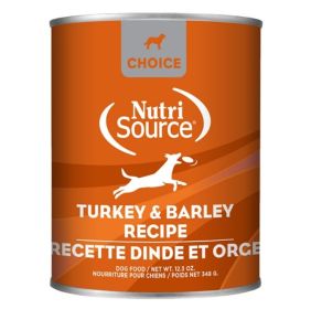 Nutrisource Dog Choice Turkey & Barley 12.3oz. (Case of 12)
