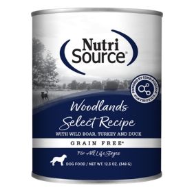 Nutrisource Dog Select Grain Free Woodlands 12.3oz. (Case of 12)