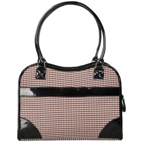 Exquisite Houndstooth Handbag Fashion Dog Carrier