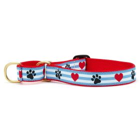 XLARGE PAWPRINT STRIPE MARTINGALE