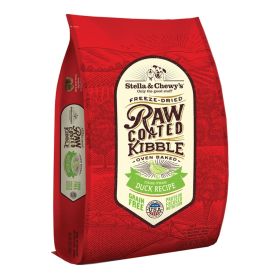 Stella & Chewys Dog Kibble – Raw Coated Cage -Free Duck Recipe 22Lbs