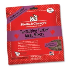 Stella And Chewys Freeze Dried Dog Food Mixers Turkey 18oz.