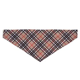 Bias Plaid Tan Bandana - Small