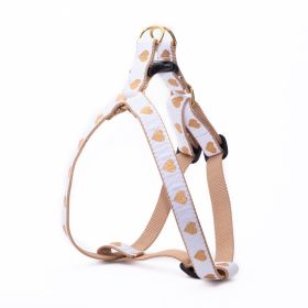 MEDIUM NARROW WHITE HEART OF GOLD HARNESS