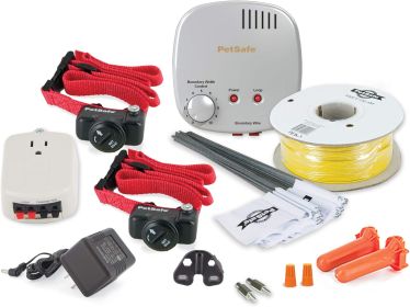 PetSafe Basic InGround Pet Fence – Includes TWO Waterproof Collars