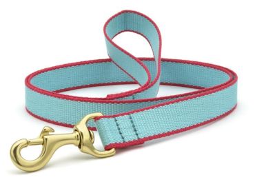 5' WIDE AQUA/CORAL COLOR MARKET LEAD w/D-RING