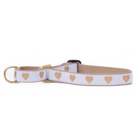 XLARGE WHITE HEART OF GOLD MARTINGALE