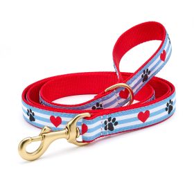6' SMALL BREED PAWPRINT STRIPE LEAD