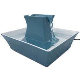 PetSafe Blue Stoneware Pagoda Fountain  PWW0014898