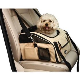 Ultra (Option: Lock Collapsible Pet Car Seat  Khaki)