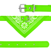 Adjustable Bandana Leather Pet Collar