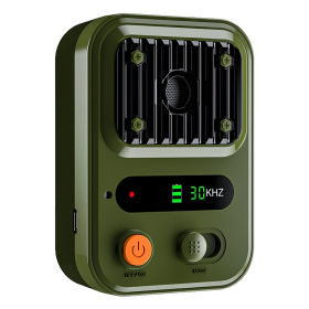 Ultrasonic Anti-Barking Device Rechargeable Auto Dog Bark (Color: Green)