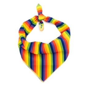 Multicolored Rainbow Bandana (Option: Small)