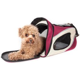 Phenom (Option: Air Airline Approved Designer Pet Dog Carrier  Red)