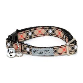 Bias Plaid Tan Collar (Option: XSmall)