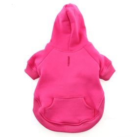 Flex-Fit Dog Hoodie (Color: pink, size: X-Small)