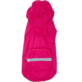 Packable Raincoat (Color: pink, size: 3X-Large)